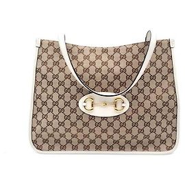 Gucci Saco Shopper Horsebit Marrom