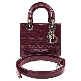 Dior Christian Patent Lady Small Rouge
