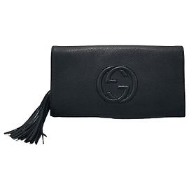 Gucci Clutch Soho com borlas Preto