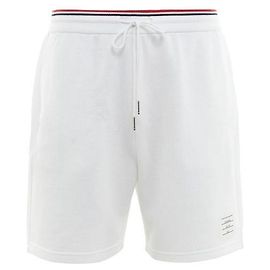 Thom Browne Cotton Pique Loopback Shorts White