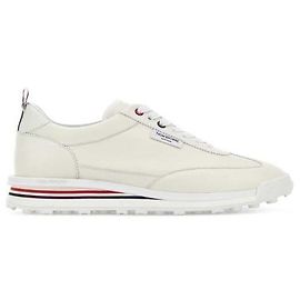 Thom Browne Soft Nappa RWB Tech Runner Sneakers White