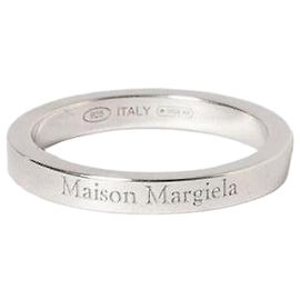 Maison Martin Margiela Logo Ring Silver Metal Silvery
