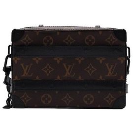 Louis Vuitton Borsa a Tracolla Soft Trunk Monogram Macassar da Uomo Multicolore