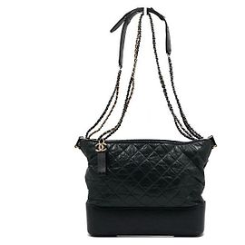 Chanel Bolsa de Ombro Gabrielle Hobo Grande com Corrente Verde