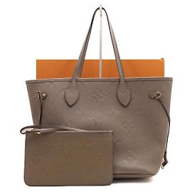Louis Vuitton Borsa a tracolla Neverfull MM Monogram Empreinte Marrone