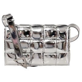 Bottega Veneta Borsa Cassette Imbottita Silver Multicolore