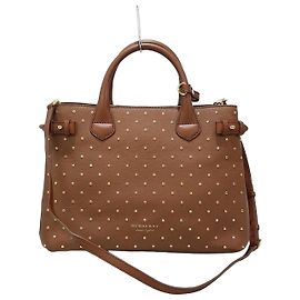 Burberry Sac Banner à clous Medium Marron