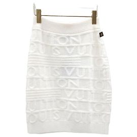 Louis Vuitton Logo Strickrock Silber