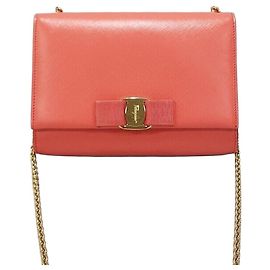 Salvatore Ferragamo Bolsa Tiracolo Ferro Bal Mini Chain Rosa
