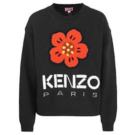 Kenzo Tricot noir avec logo fleur Noir