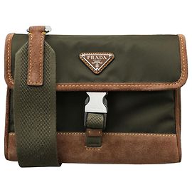 Prada Sac bandoulière Re-Nylon Vert Multicolore