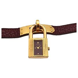 Hermès Relógio Hermes Kelly em Bordeaux Outro