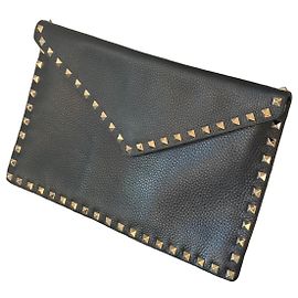 Valentino Garavani Rockstud Clutch Bag Schwarz