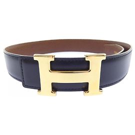 Hermès Hermes H 32mm Reversible Belt Brown Black