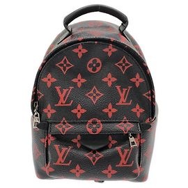 Louis Vuitton Monogram Infrarouge Palm Springs Backpack MINI Black Red
