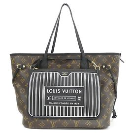 Bolsa Louis Vuitton Monogram Neverfull Inside Out MM Marrom