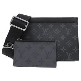 Louis Vuitton Monogram Eclipse Reverse Gaston Wearable Wallet Black