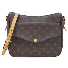 Bolso de hombro Louis Vuitton Monogram Mabillon Castaño