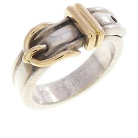 Hermès Hermes 925 Hallmark Band Ring Silvery