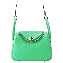 Hermès Mini Clemence Lindy 20 Vert Vert Vert clair