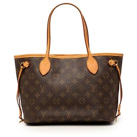 Louis Vuitton Brown Monogram Neverfull PM Marron