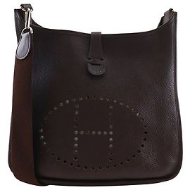 Hermès Brown Clemence Evelyne I 33 Marrom Castanho escuro
