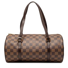 Louis Vuitton Brown Damier Ebene Papillon 30 Marrom