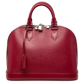 Louis Vuitton Red Epi Alma PM Rouge