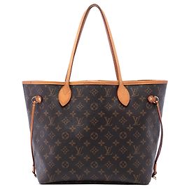 Louis Vuitton Brown Monogram Neverfull MM Marrom