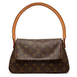 Louis Vuitton Brown Monogram Mini Looping Brown