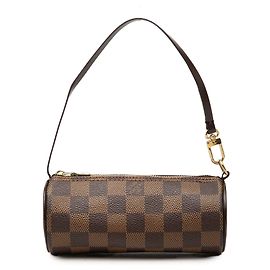 Louis Vuitton Brown Damier Ebene Papillon Pochette Marrom