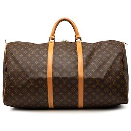 Louis Vuitton Brown Monogram Keepall 60 Marrom