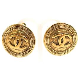 Boucles d'oreilles clips Chanel Gold Doré