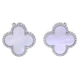 Van Cleef & Arpels Alhambra Earrings in 18K White Gold Other