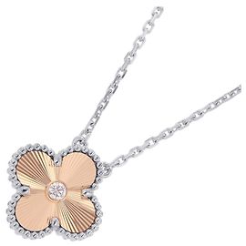 Collier Van Cleef & Arpels Alhambra Guilloché Diamants Autre