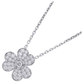 Collier Pendant Frivole Van Cleef & Arpels en Or Blanc Autre