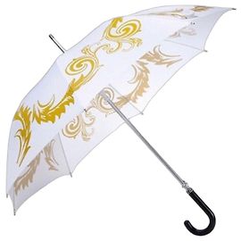 Versace Medusa and Barocco Print Umbrella White Golden