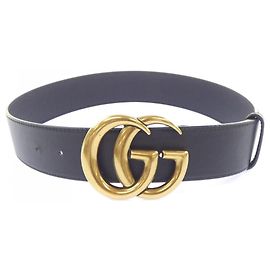 Gucci 400593 Standard Black Belt Black