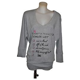 Sudadera gris Elisabetta Franchi con estampado Gris