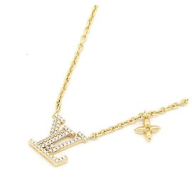 Collier Louis Vuitton LV Iconic en métal doré Doré