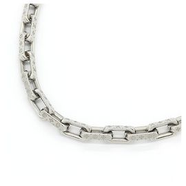 Collar de Cadena Monogram Louis Vuitton M00307 Plata