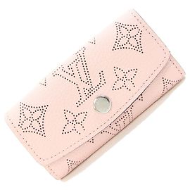 Louis Vuitton Mahina Leather Keycase Brown
