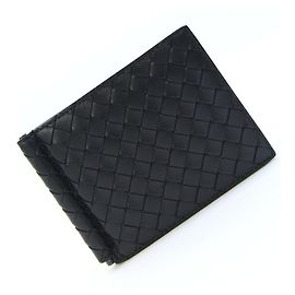 Bottega Veneta Bi-fold Money Clip Wallet Black