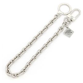 Louis Vuitton Silver Metal Wallet Chain Silvery