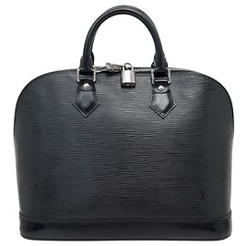 LOUIS VUITTON ALMA PM M40302 HANDBAG IN BLACK EPI LEATHER Black