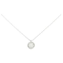 Autre Marque Colar de platina e diamantes Prata