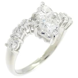 Autre Marque Pt900 Diamantring Silber