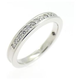 Autre Marque Anel de Pt900 com diamantes Prata