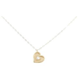 Autre Marque Collier Cœur en Diamants Au750 Doré
