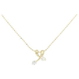 Autre Marque Collier en diamant Au750 Doré